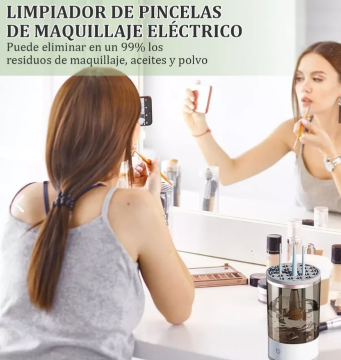 Limpiador Eléctrico Brochas Maquillaje